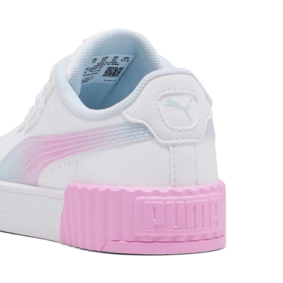 PUMA Mädchen Sneakers mit irisierendem Formstrip und pinker Plateausohle  