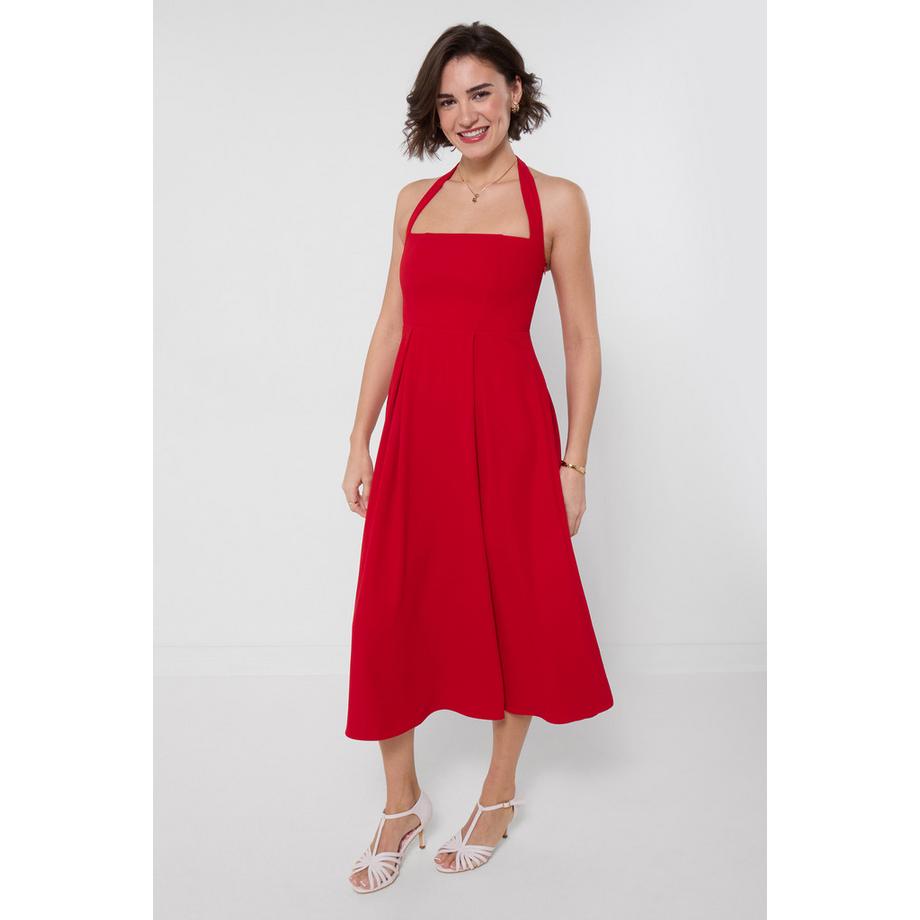 Joe Browns Neckholder Midikleid Plisseerock  