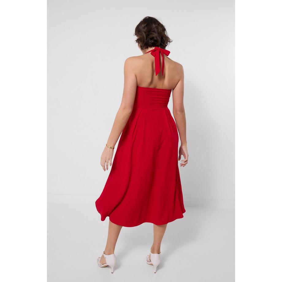 Joe Browns Neckholder Midikleid Plisseerock  