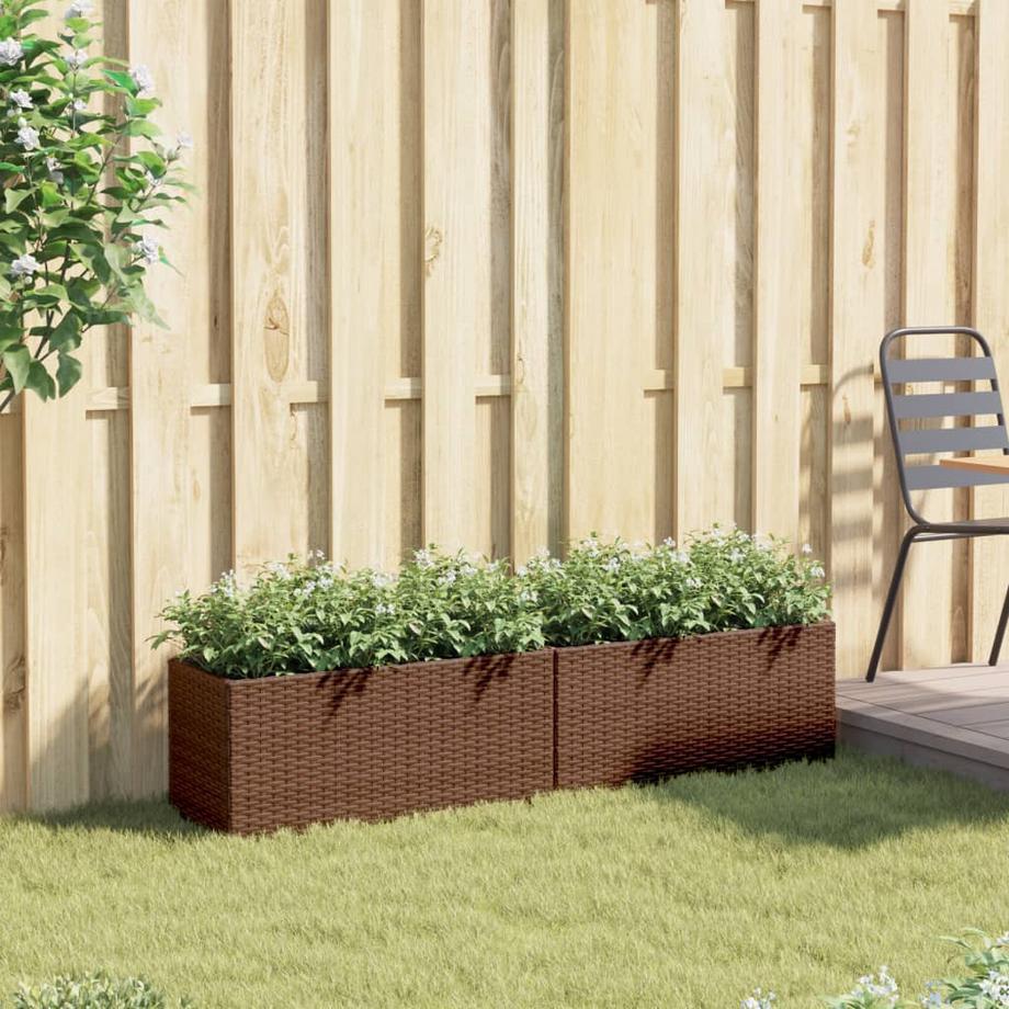 VidaXL Jardinière rotin synthétique  