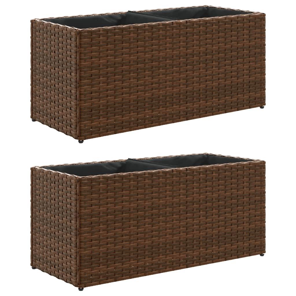 VidaXL Pflanzkübel poly-rattan  