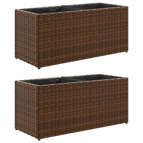 VidaXL Pflanzkübel poly-rattan  