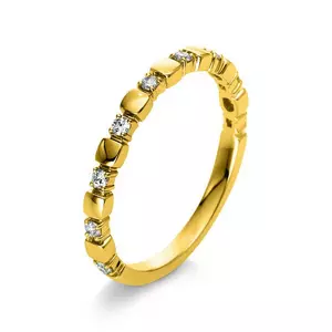 Mémoire-Ring 75018K Gelbgold Diamant 0.13ct.