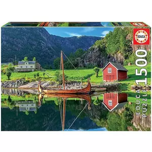 Puzzle Vikinger Schiff (1500Teile)