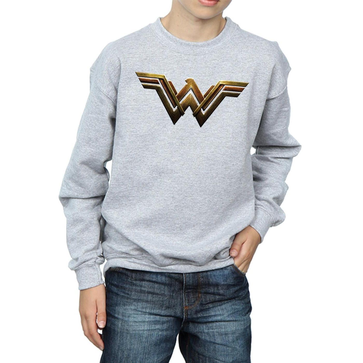 DC COMICS  Justice League Movie Wonder Woman Emblem Sweatshirt 