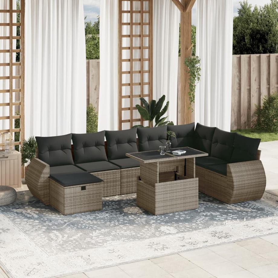 VidaXL Garten sofagarnitur poly-rattan  