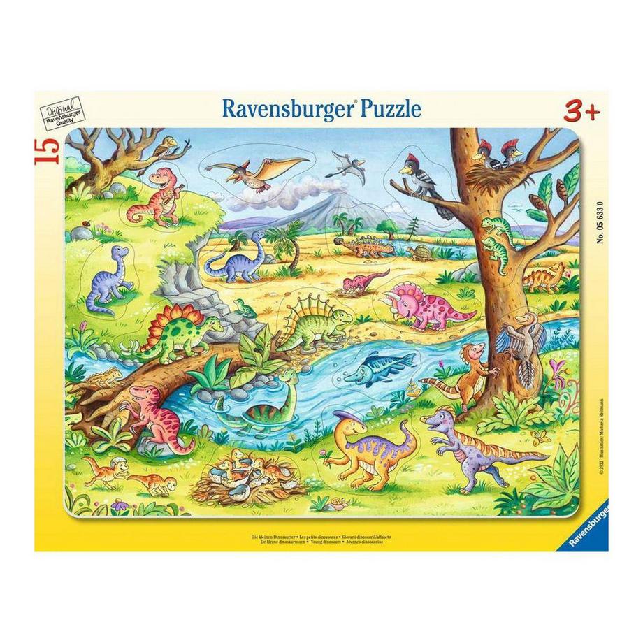 Ravensburger  Puzzle Die kleinen Dinosaurier (15Teile) 