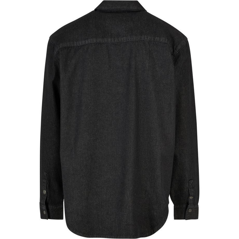 URBAN CLASSICS Camicia in Denim Oversize con Tasche  