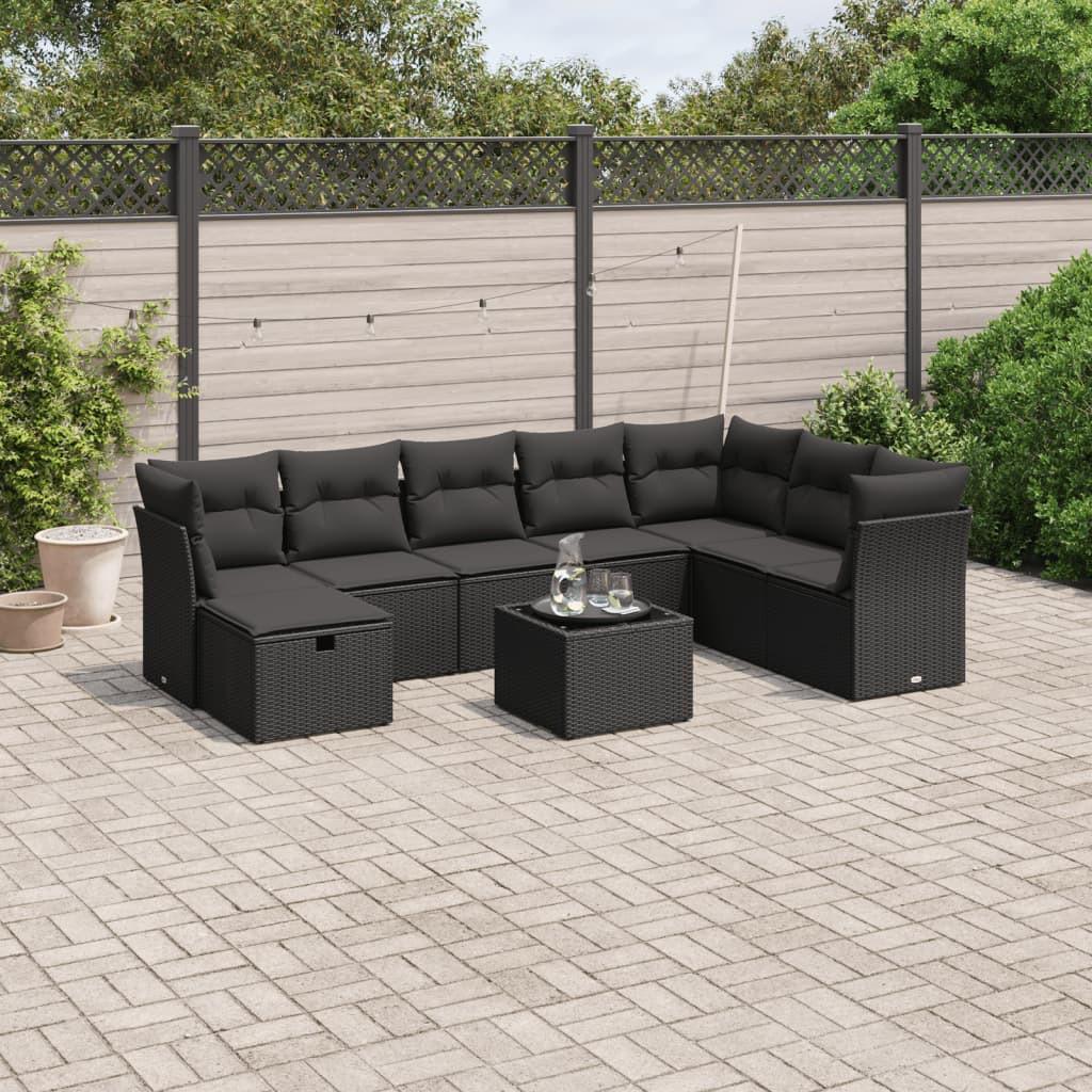 VidaXL set divano da giardino Polirattan  