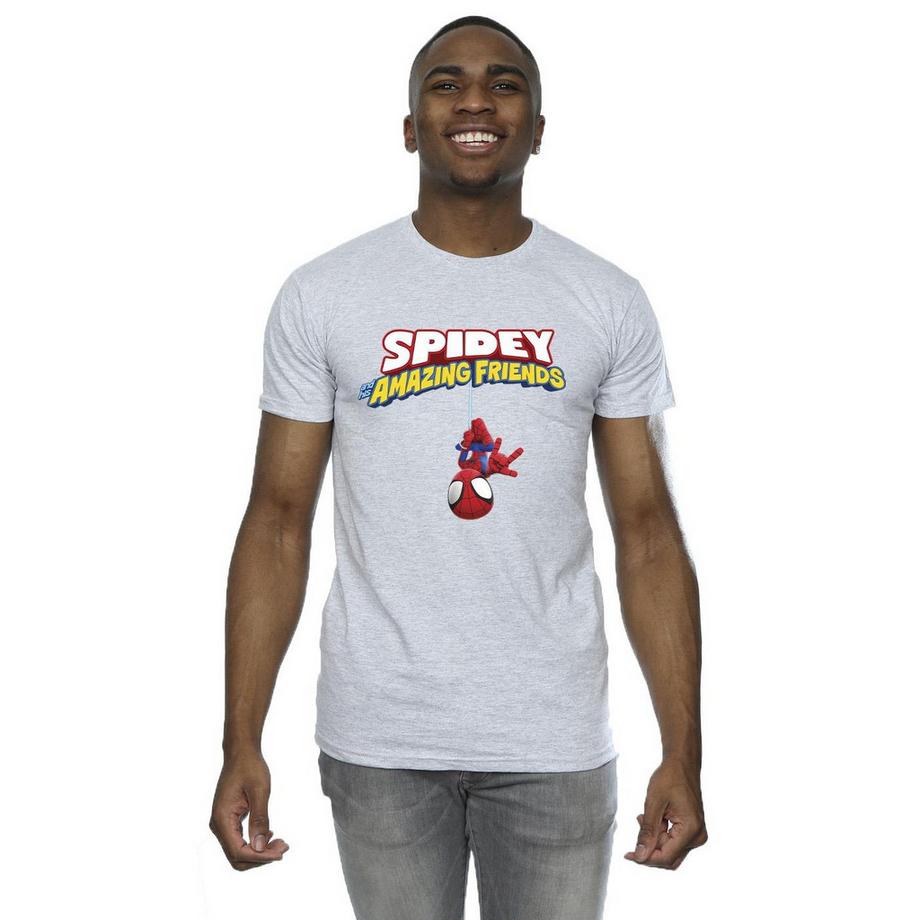 MARVEL  Hanging Upside Down T-Shirt 