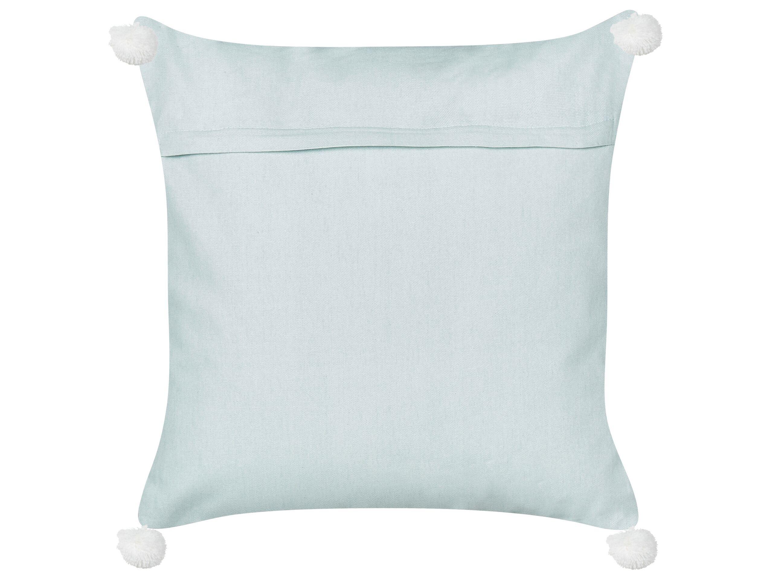 Beliani Coussin en Velours Moderne LEATHESIA  