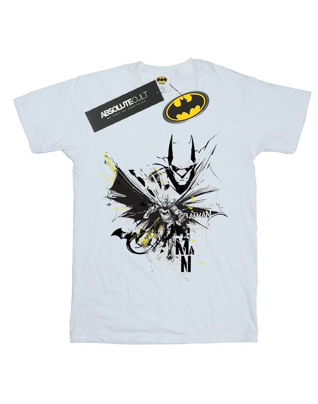 DC COMICS  Batman Batface Splash TShirt 