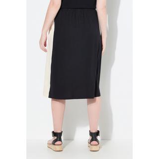 Ulla Popken  Jupe midi, ourlet asymétrique, poches, taille élastique 