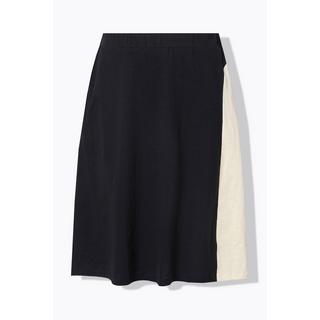 Ulla Popken  Jupe midi, ourlet asymétrique, poches, taille élastique 