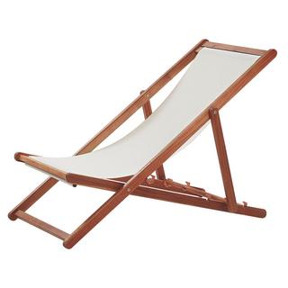 Beliani Klappbarer Liegestuhl aus Stoff Skandinavisch ANZIO  