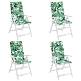 VidaXL Coussin de chaise à dossier haut tissu  