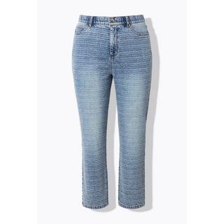 Studio Untold  Mom-Jeans, Struktur mit Glitzer, 5-Pocket 