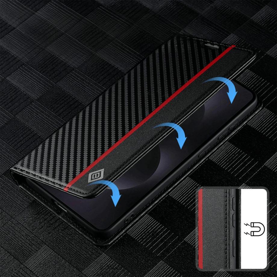 Cover-Discount  Galaxy S25 Edge  - LC.IMEEKE Custodia Carbon Fiber 