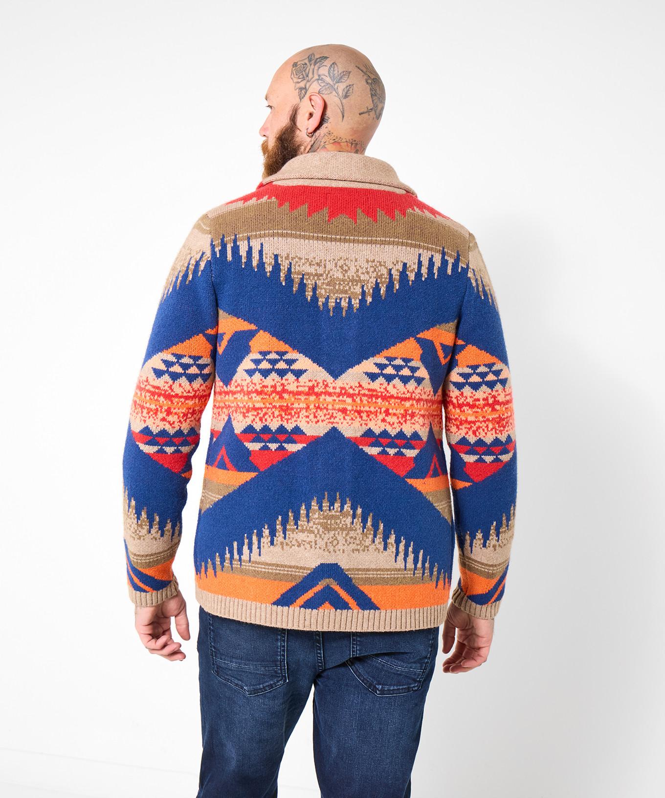 Joe Browns Cardigan Collo Sciarpa Motivo Azteco  