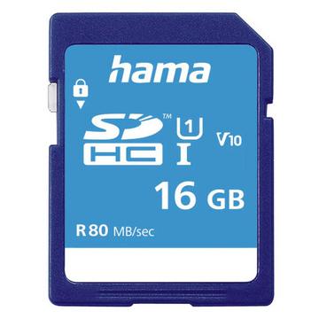 Hama 00124134 mémoire flash 16 Go SDHC UHS-I Classe 10