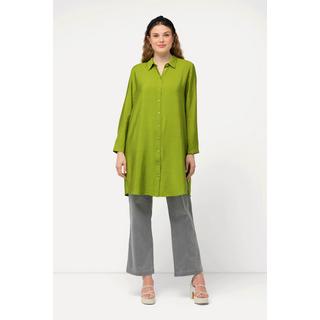 Ulla Popken  Longbluse, A-Linie, Hemdkragen, Langarm 