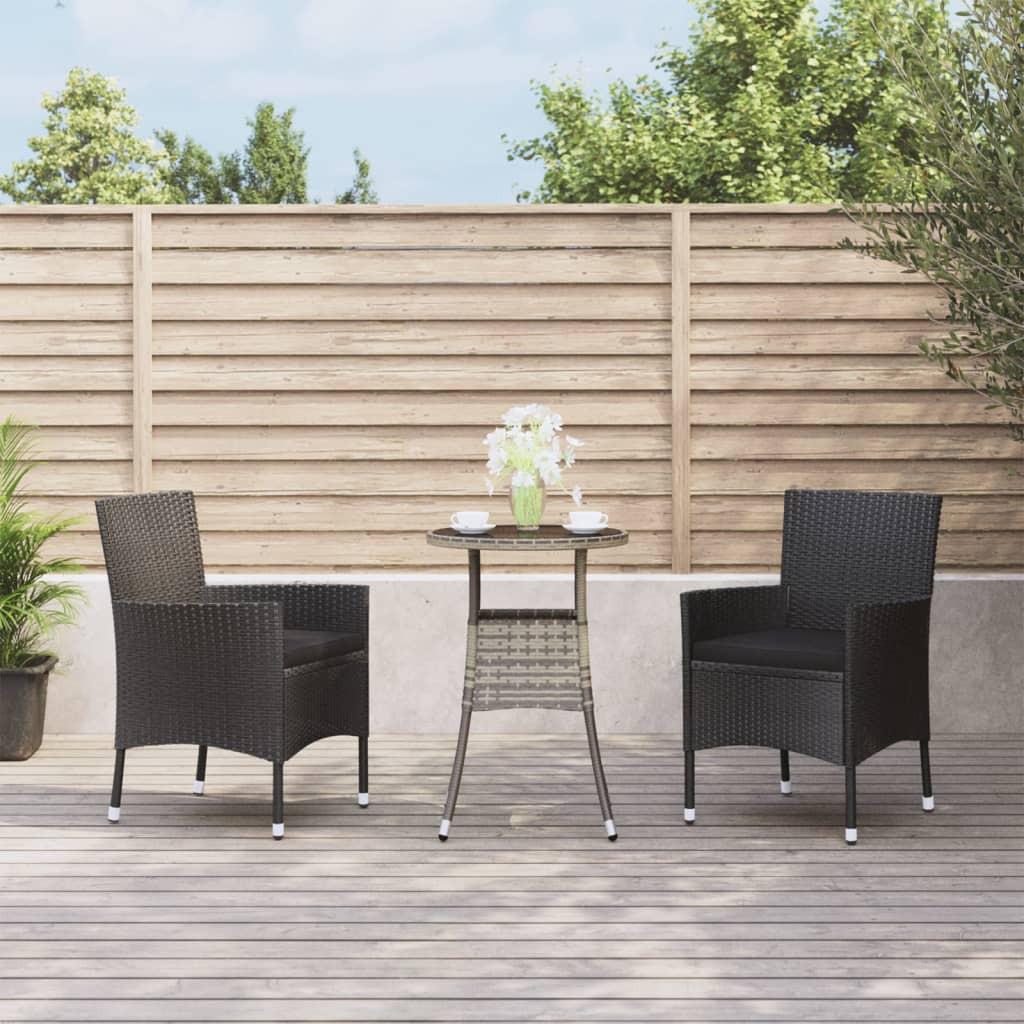 VidaXL Garten bistro set poly-rattan  