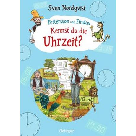 Pettersson und Findus. Kennst du die Uhrzeit? Nordqvist, Sven; Nordqvist, Sven (Illustrationen) Gebundene Ausgabe 