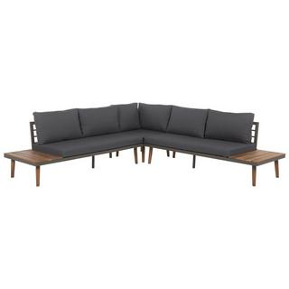 Beliani Set lounge pour jardin en Acacia Moderne CORATO  