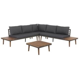 Beliani Set lounge pour jardin en Acacia Moderne CORATO  