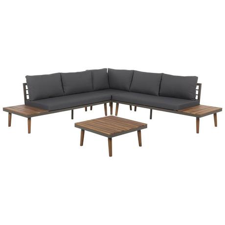 Beliani Set lounge pour jardin en Acacia Moderne CORATO  