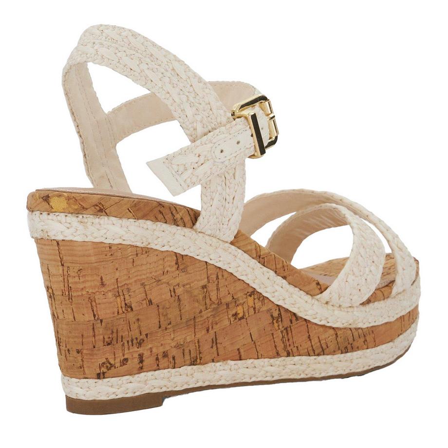 Dune London Kelisa Sandalen mit Keilabsatz und Gewebten Riemen  