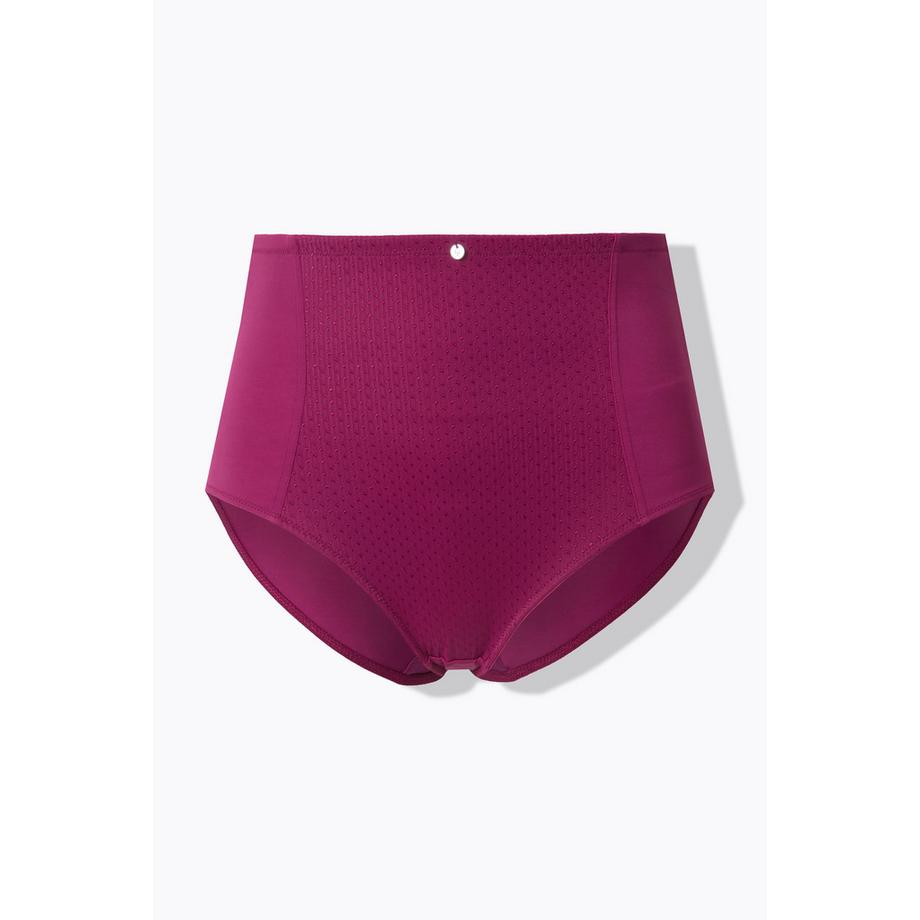 Ulla Popken Miederhose High Waist Jacquard Einsatz  