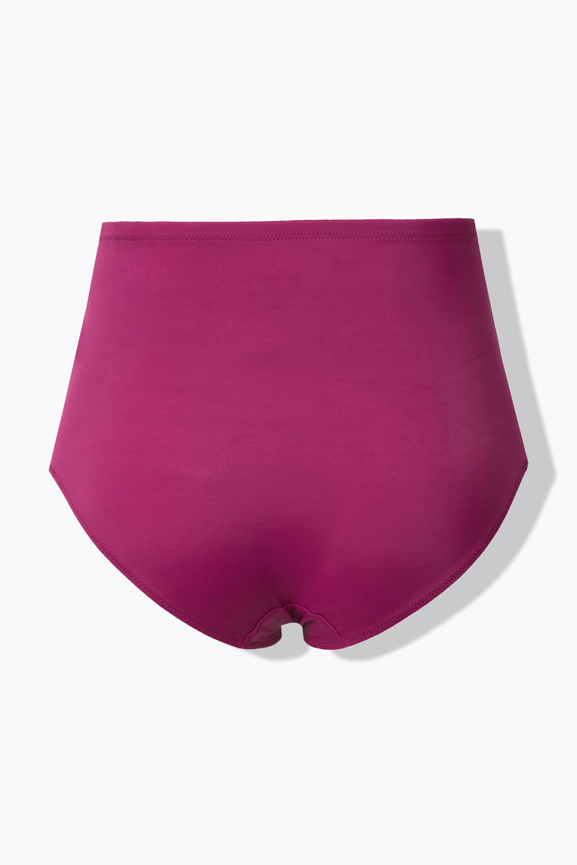 Ulla Popken Culotte gainante Taille Haute Empiècement Jacquard  