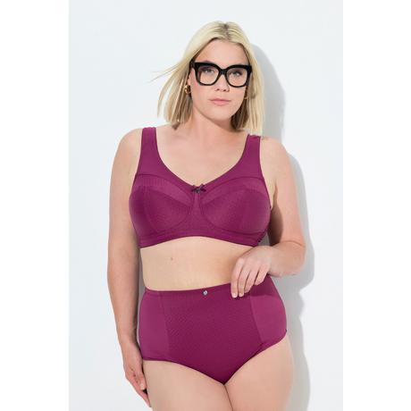 Ulla Popken Culotte gainante Taille Haute Empiècement Jacquard  