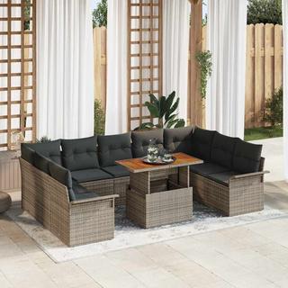 VidaXL Garten-sofa-set poly-rattan  