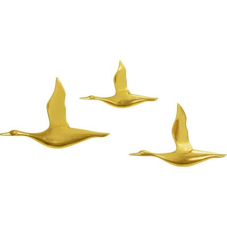 KARE Design Wandobjekt Flying Ducks (3er-Set)  