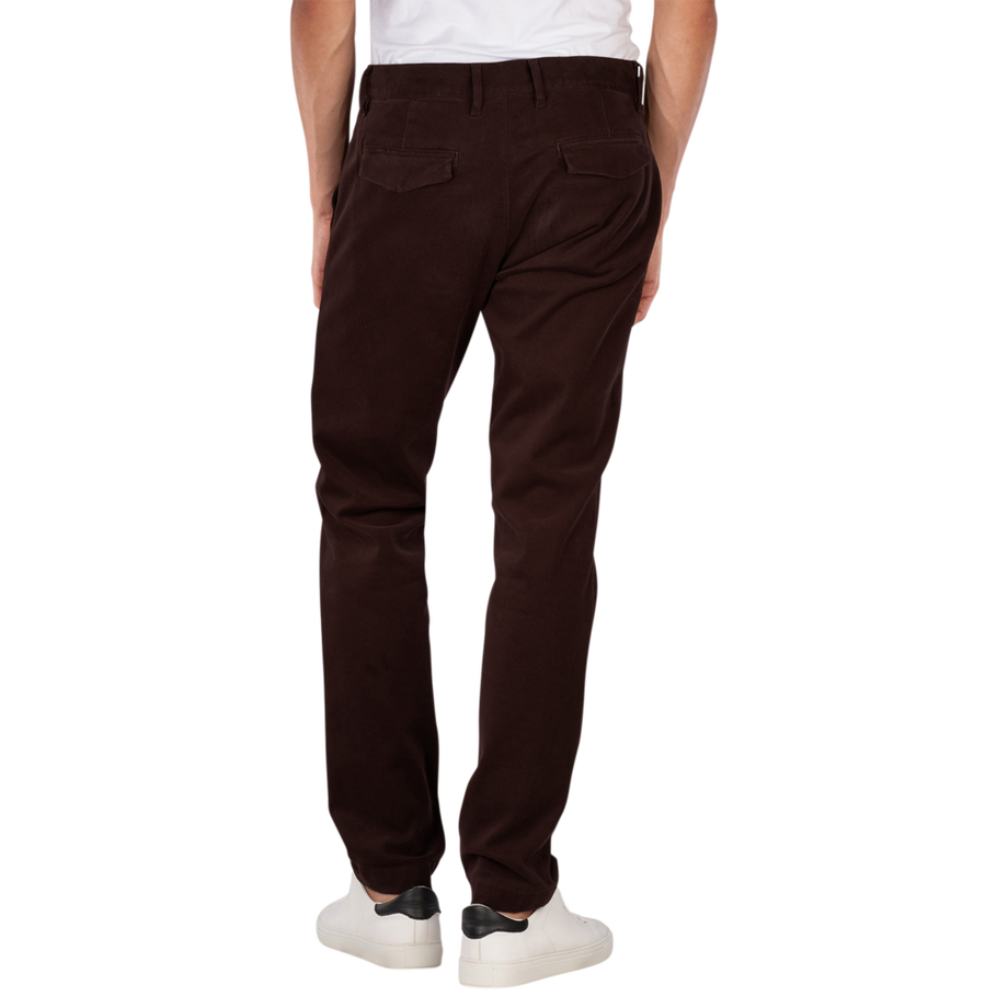 Alberto Lou-KL Chino Regular Fit Cotone Spazzolato  