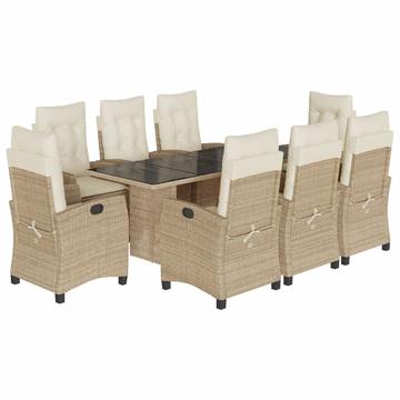 Garten essgruppe poly-rattan