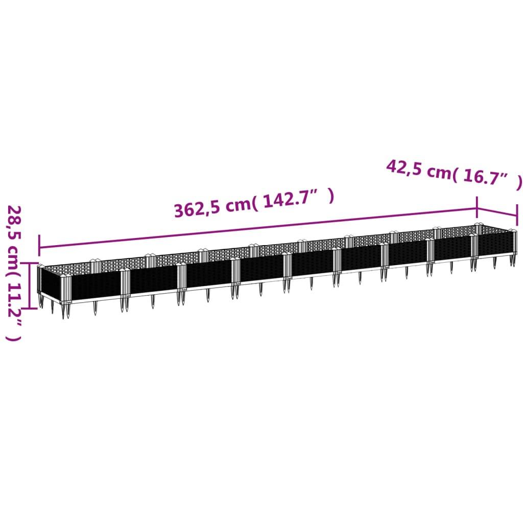 VidaXL Pflanzkasten polypropylen  