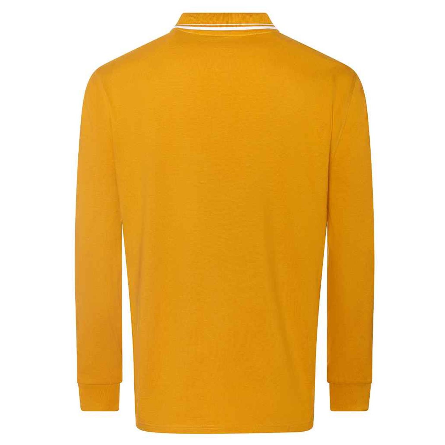 AWDis Polo a maniche lunghe con strisce a contrasto  