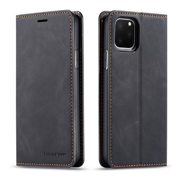 iPhone 11 Pro Max - Vintage Flip Case Wildleder Optik