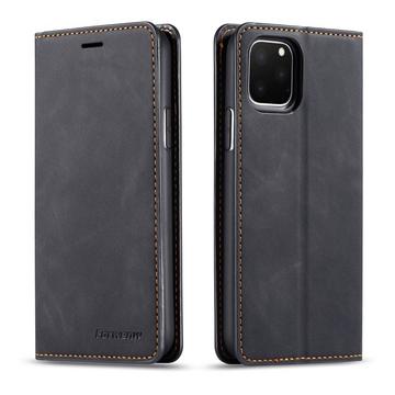 Iphone 11 Pro Max - Vintage Flip Case In Wildleder Optik