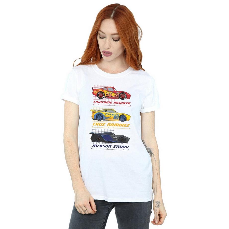 Disney Pixar Cars Lightning McQueen Cruz Ramirez Jackson Storm T-Shirt  