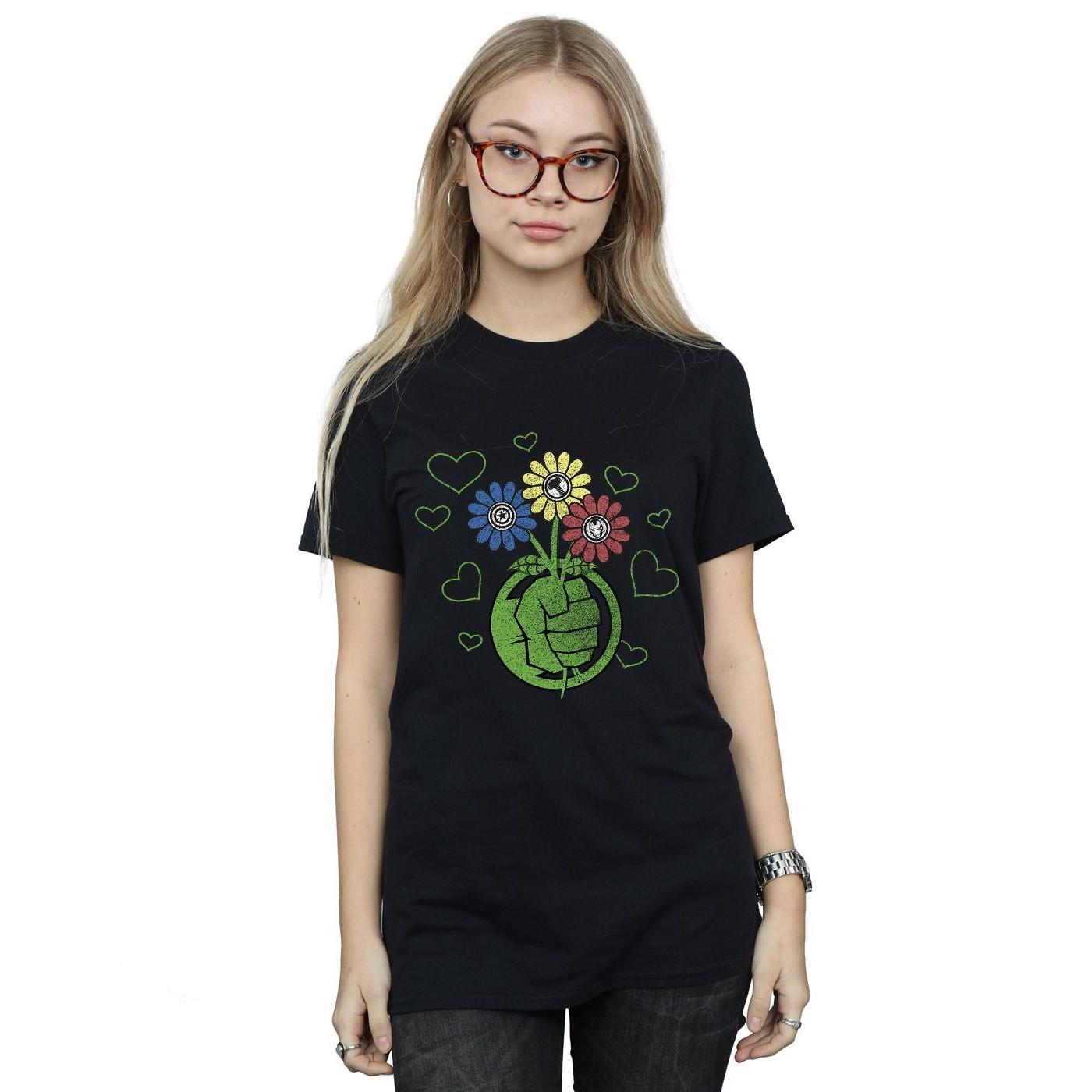 MARVEL  Hulk Flower Fist TShirt 