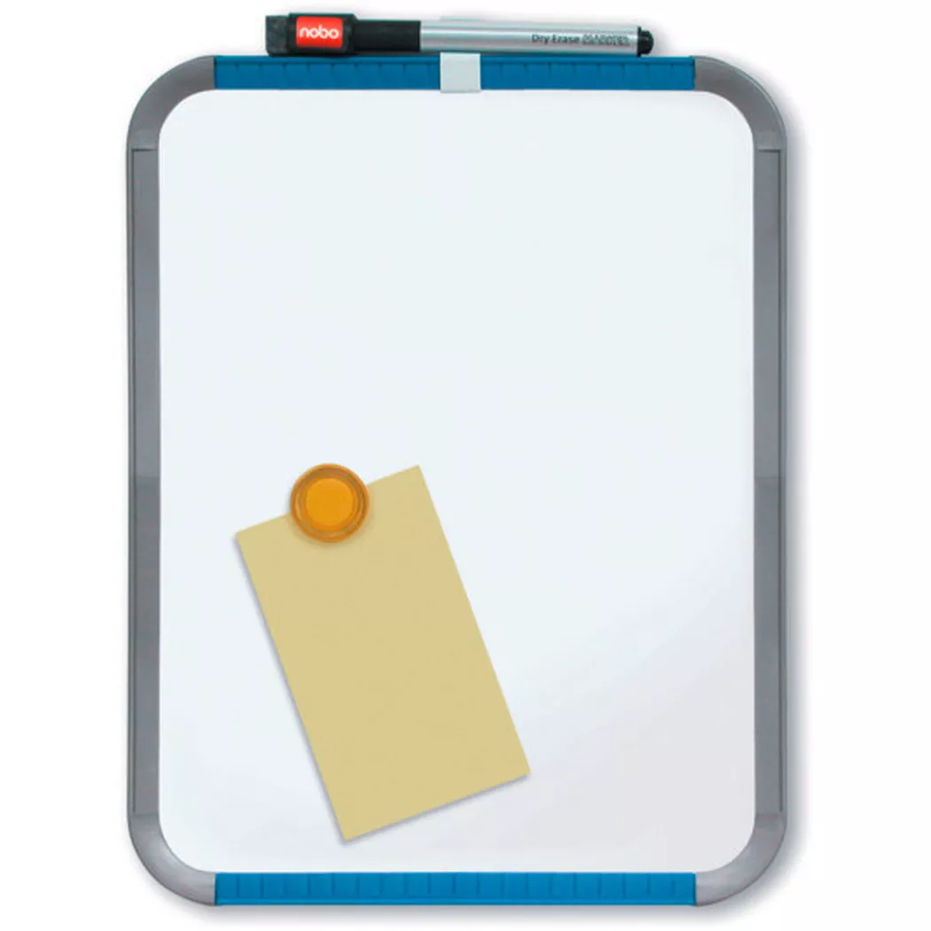 Nobo Mini Magnetic Whiteboard Slim Silver Frame 36x28cm