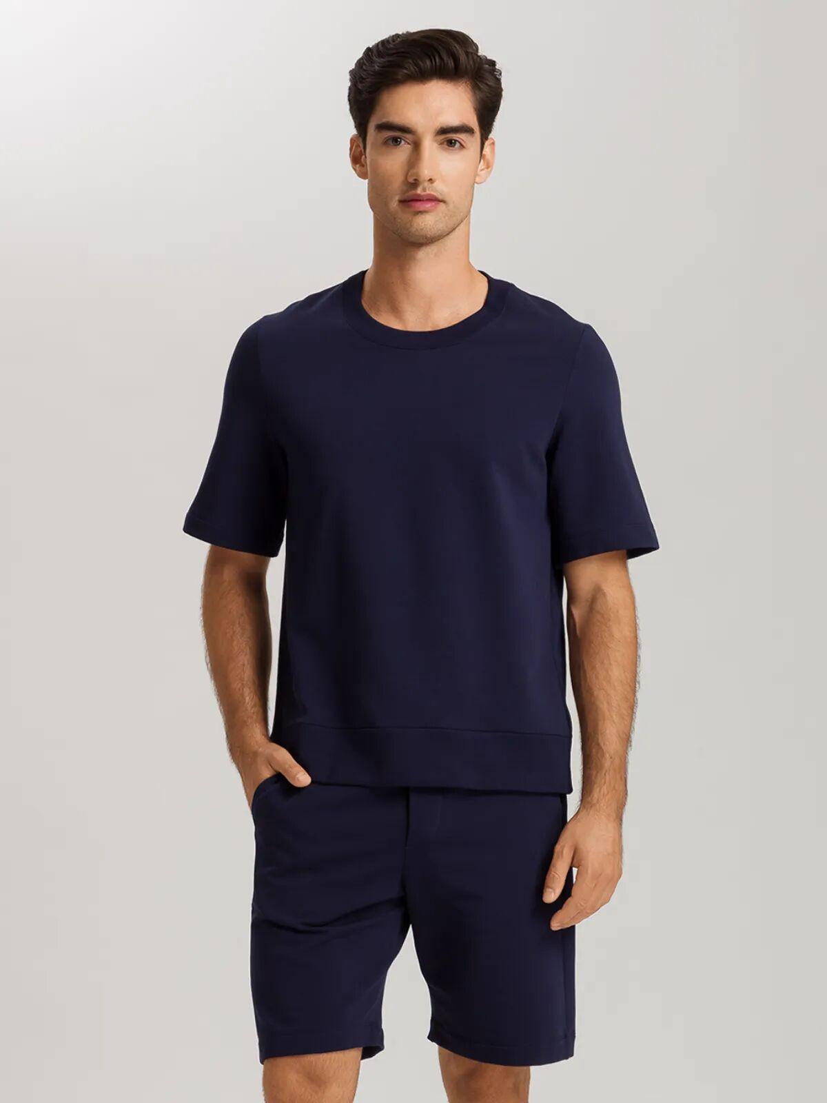 HANRO Natural Living Kurzarm Sweatshirt  