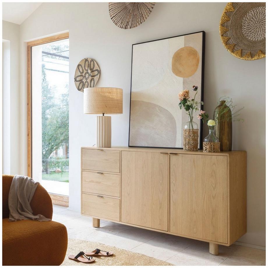 Blanc d'Ivoire Pied de lampe Athena  