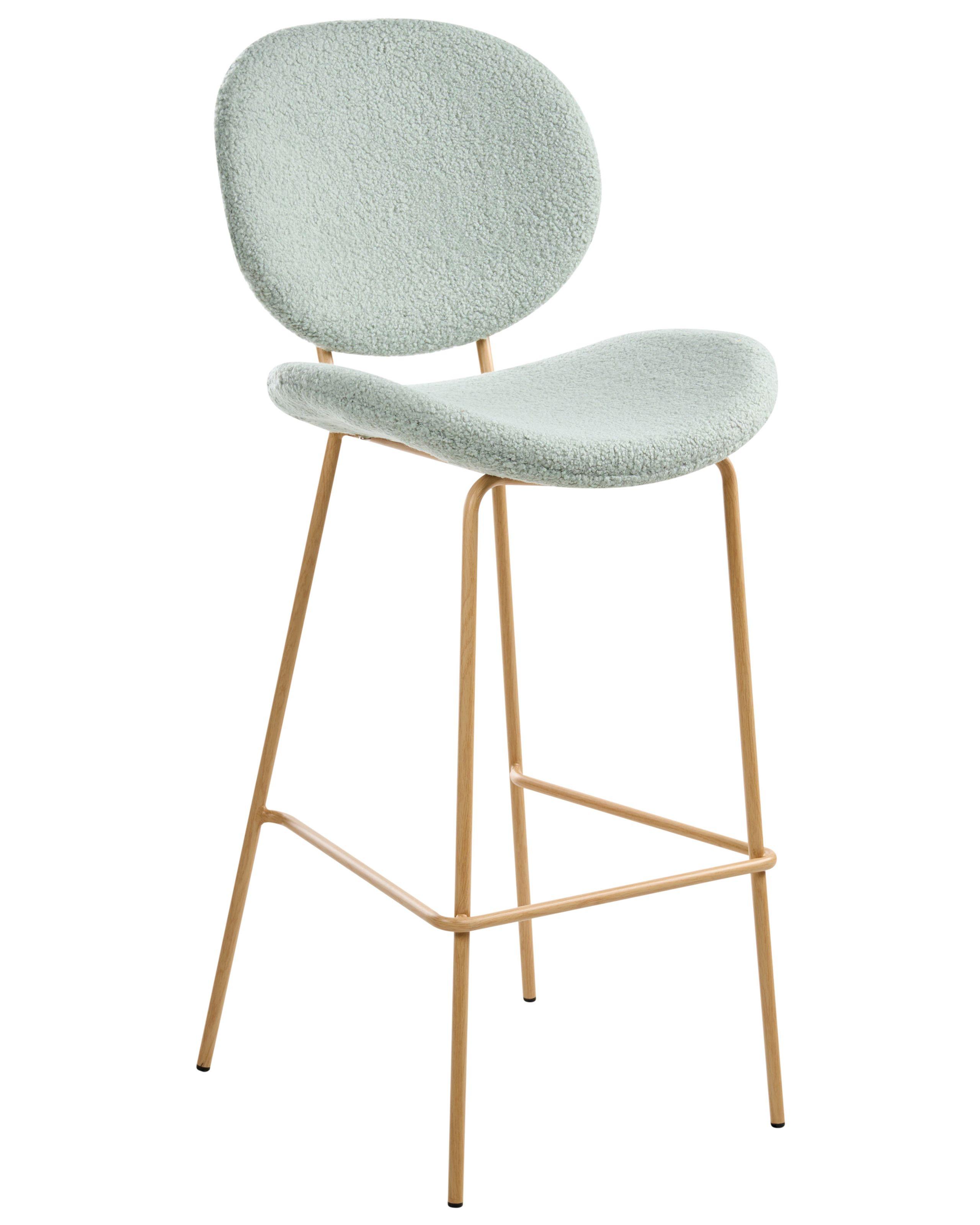 Beliani Set mit 2 Barstühlen aus Bouclé Modern LUANA  