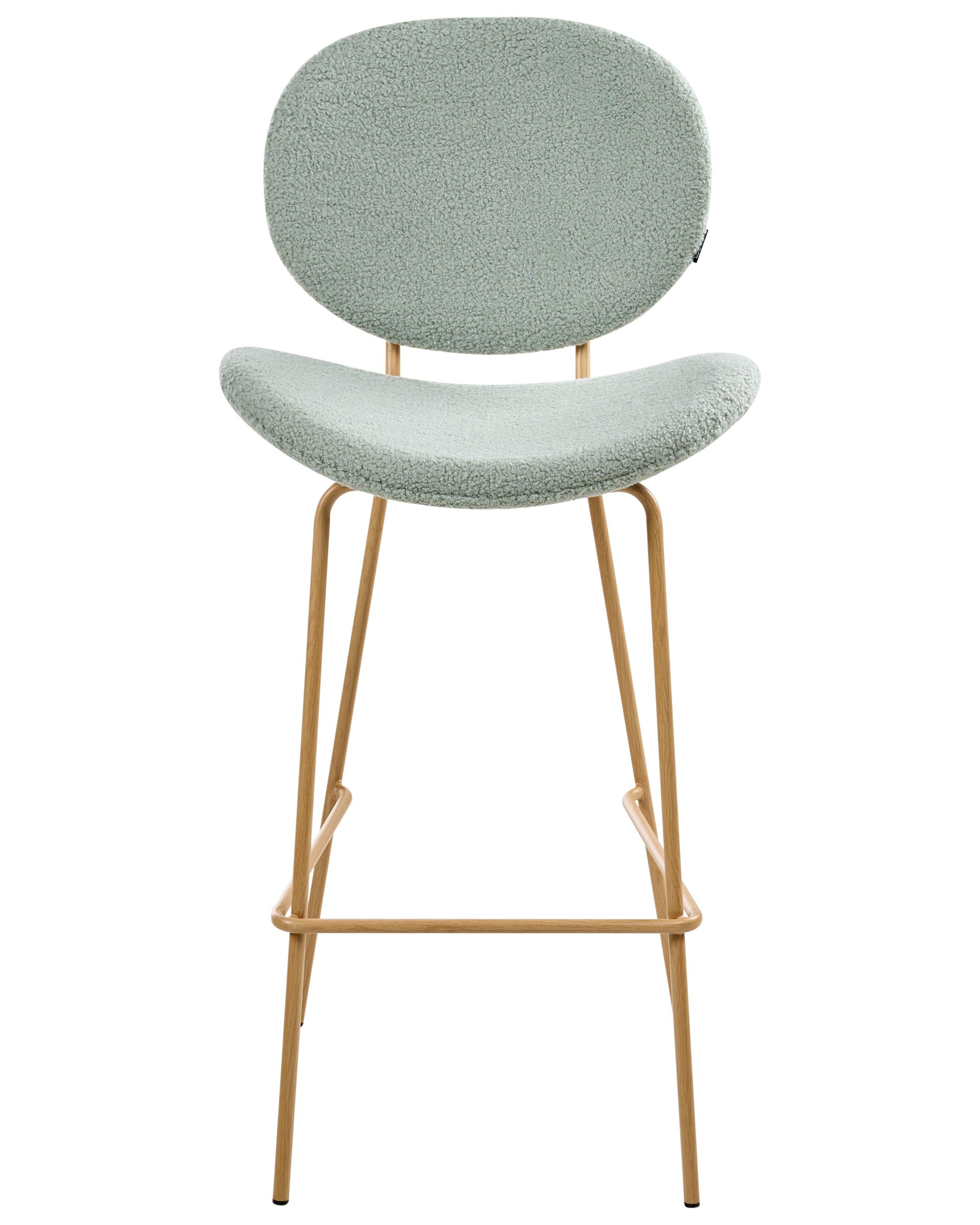 Beliani Set mit 2 Barstühlen aus Bouclé Modern LUANA  