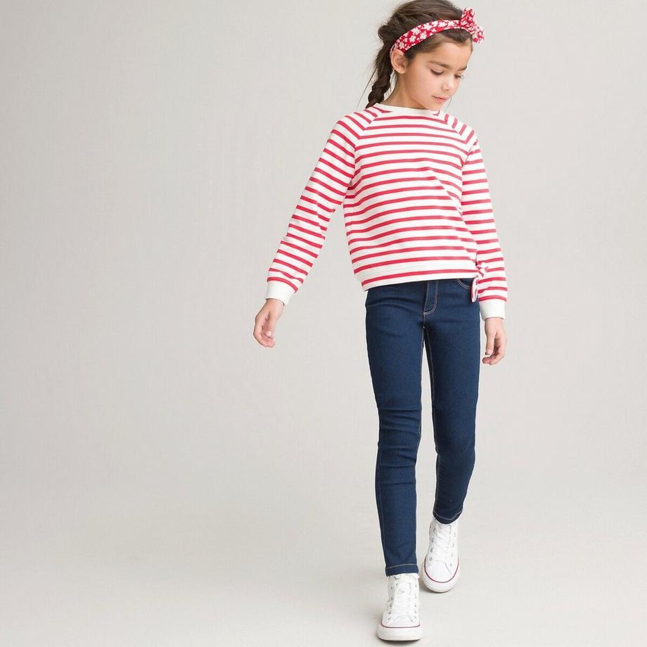 La Redoute Collections  Gestreiftes Sweatshirt mit Rundhalsausschnitt 